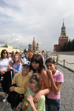 Deti z náhradných rodín Detského centra v Rusku